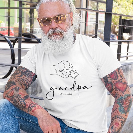 Opa Fist Pump Fathers Day T-shirt