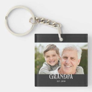 Opa Foto Cadeau Sleutelhanger
