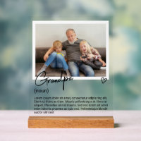 Opa foto en gepersonaliseerde zelfstandig naamwoor