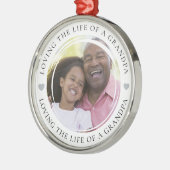 Opa Foto Keepsake Gift Metalen Ornament (Links)