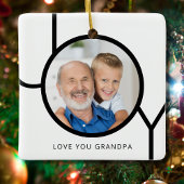 Opa Foto Kerstmis Keramisch Ornament
