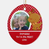 Opa Foto Rendier Kerst Ornament (Links)