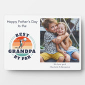 Opa Foto Retro Vaders Dag Golf Gag Fotoplaat (voorkant)