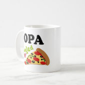 Opa (Funny) Pizza Koffiemok (Voorkant links)