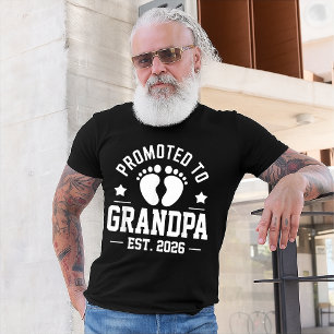 Opa Gevestigd 2026, Zwangerschapsaankondiging Opa T-shirt