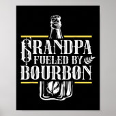 Opa gevoed door Bourbon Drink drinker Drink L Poster (Voorkant)