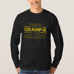 Opa Grampa Gift Beste Grampa in de Melkweg T-shirt