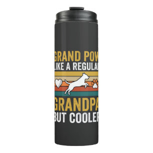 Opa Grootvader Hondenliefhebber Retro Thermosbeker