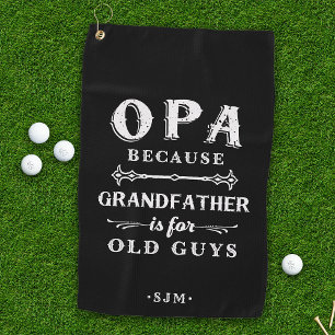 Opa Grootvader is voor oude jongens Golfhanddoek