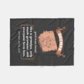 Opa - Grumpa - Definitie Fleece Deken (Voorkant (Horizontaal))