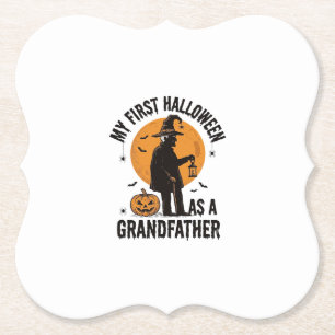 Opa Halloween Shirt Eerste enge opa_1 Kartonnen Onderzetters