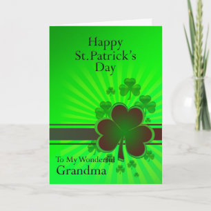 Opa, Happy St Patrick's day card Kaart