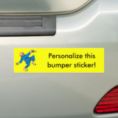 Opa heeft een Pistool. (Pas dit aan!) Bumpersticker (Op auto)