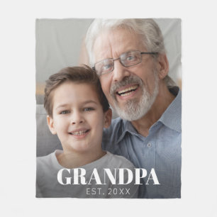 Opa heeft Opa-dag ingesteld Fleece Deken