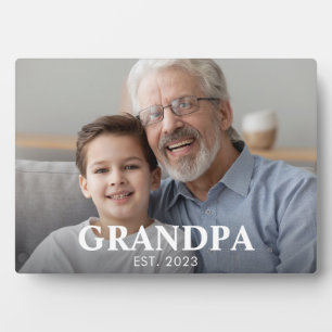 Opa heeft Opa-dag ingesteld foto Fotoplaat