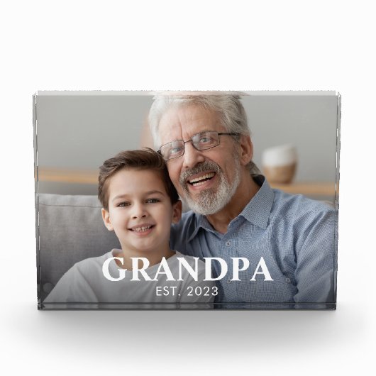 Opa heeft Opa-dag ingesteld Fotoblokken (Voorkant)