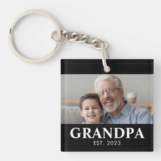 Opa heeft Opa-dag ingesteld Sleutelhanger (Voorkant)