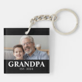Opa heeft Opa-dag ingesteld Sleutelhanger (Achterkant)