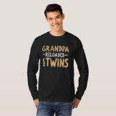 Opa herlaad met Tweeling Opa T-shirt (Voorkant volledig)