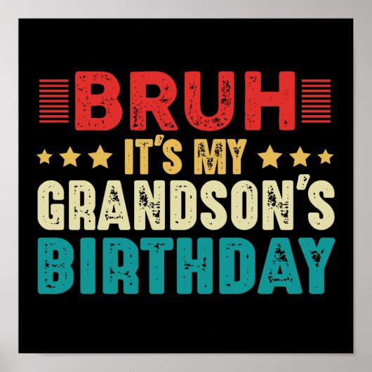 Opa, het is de verjaardag van mijn kleinzoon Vinta Poster (Voorkant)