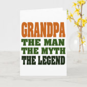 Opa - het Man, de Myth, de Legende! Kaart (Gele Bloem)