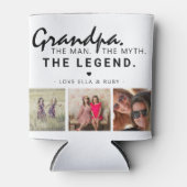 Opa. Het Man. De mythe. De Legende. 3 Foto Blikjeskoeler (Voorkant)