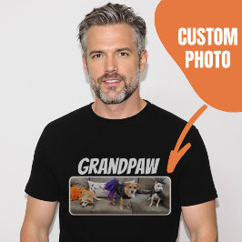 Opa Hond Opa Custom Foto T-shirt