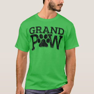 Opa Hond Opa's Grote Poot Cadeaus Mannen Papa Dik T-shirt