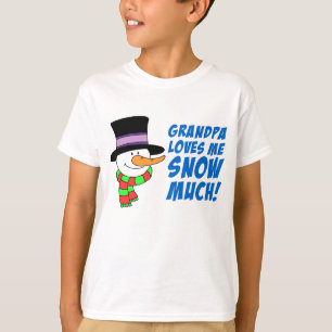 Opa houdt veel van me sneeuw t-shirt