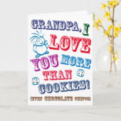 Opa I houdt van u meer dan Koekjes! Kaart (Gele Bloem)
