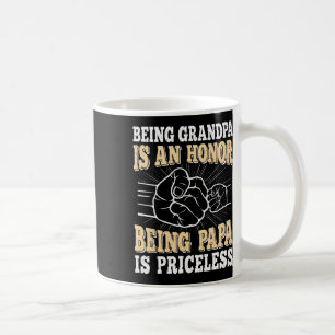 Opa is een eer Papa is onbetaalbaar vader Fa Koffiemok