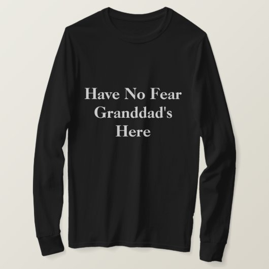 Opa is hier Heren Basic T-Shirt (Design voorkant)