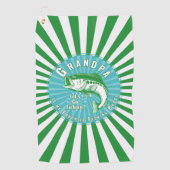 "Opa is mijn Geviste Boeddy" Golfhanddoek (Voorkant)