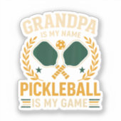 Opa is mijn naam sticker (Voorkant)