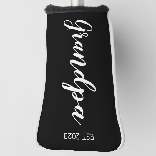 Opa  jaar ingesteld jaar golfheadcover (Draai 90)