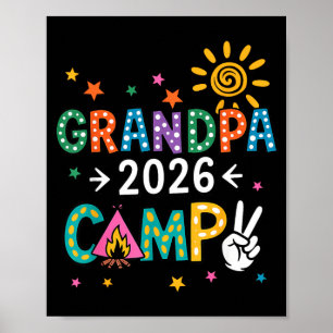 Opa Kamp 2026 Familie Vakantie Zomer Kamperen Poster