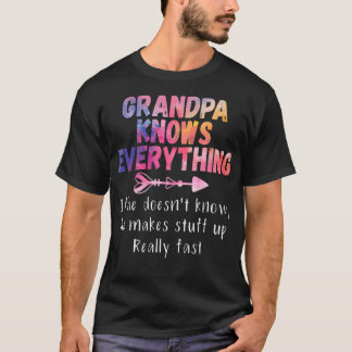 Opa kent alles Funny grandpa gift T-shirt