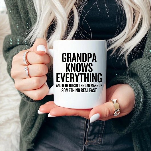 Opa kent alles grappig mok