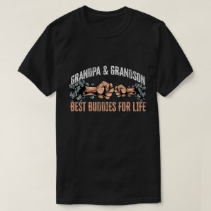 Opa kleinkind beste vrienden levens woordkunst  t-shirt