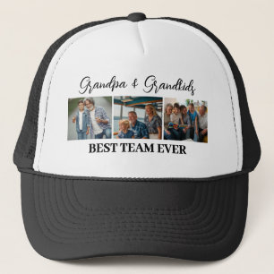 Opa & kleinkinderen Beste Team Ooit Custom 3 Foto' Trucker Pet