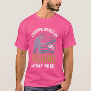 Opa kleinzoon Vist partner voor het leven Funny Fa T-shirt