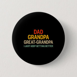 Opa krijgen beter voor retro vaders d ronde button 5,7 cm