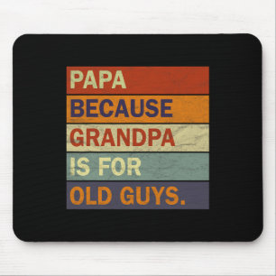 Opa kunst voor mannen Opa Ouder Vader Muismat