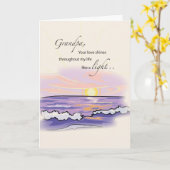 Opa Light Grandouders Day Kaart (Gele Bloem)