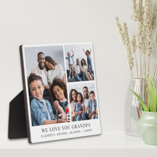 Opa Love You 3 Fotocollage Fotoplaat