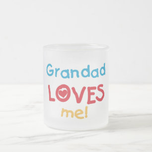 Opa Loves Me T-shirts en geschenken Matglas Koffiemok