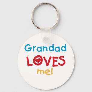 Opa Loves Me T-shirts en geschenken Sleutelhanger