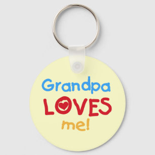 Opa Loves Me T-shirts en geschenken Sleutelhanger