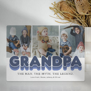 Opa Man Myth Legend Foto Plaque Fotoplaat