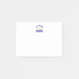 Opa met vijf sterren post-it® notes